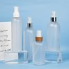 Matte Finished Plastic Bottle With Wooden Pattern Mist Spray