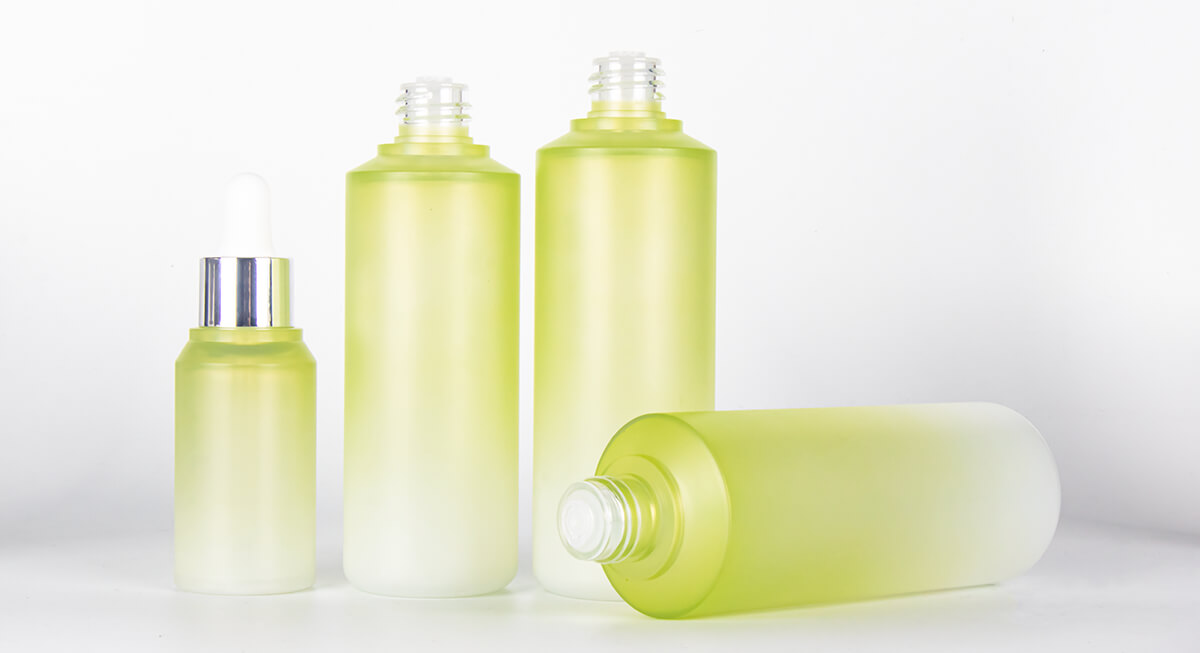 Cosmetic bottles with different neck sizes