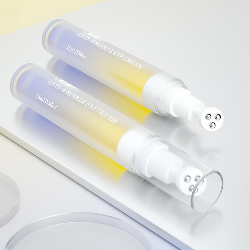 airless syringe with massage head