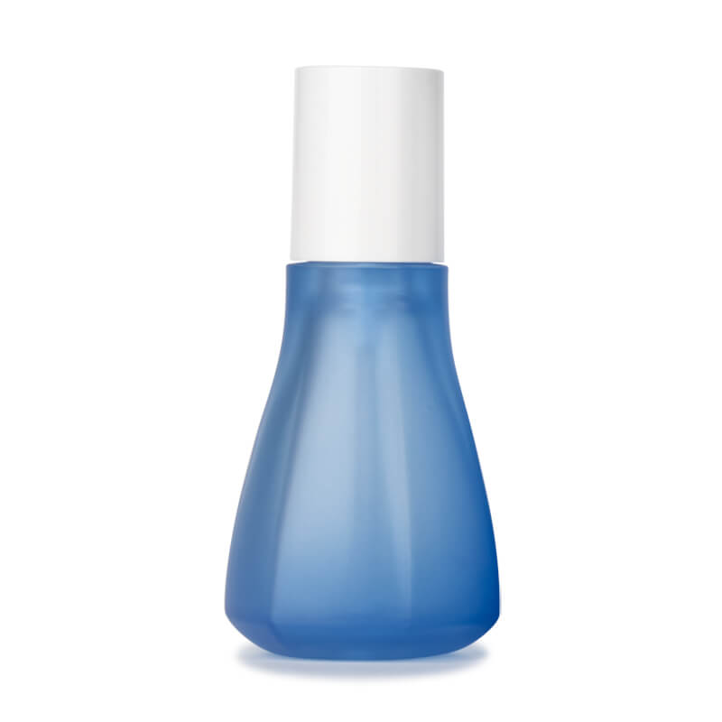 50ml blue frosted PETG lotion bottle