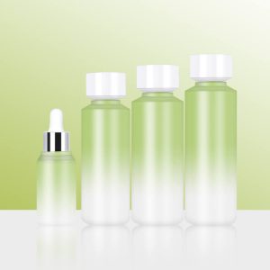 gradient green PETG bottles