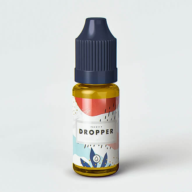 labeling dropper bottle