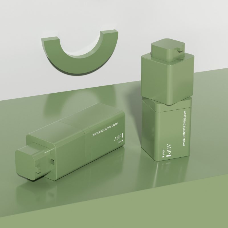 Square Airless pump Bottles