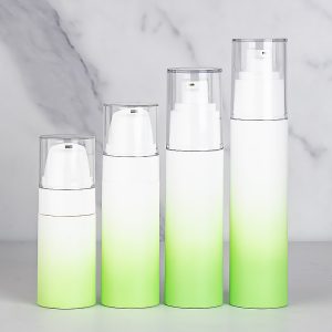 gradient green cosmetic bottle set