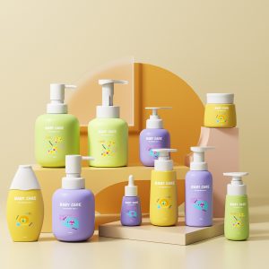 Baby skin care bottle set