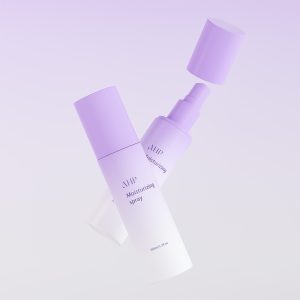 Dual-chamber cosmetic bottle set