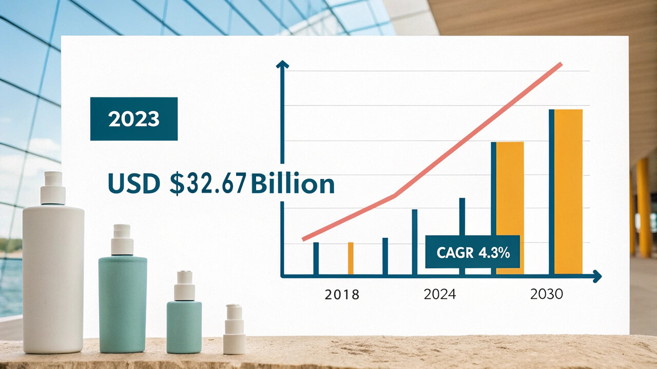 global cosmetic packaging market size