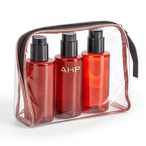 travel size cosmetic bottles-Fiery Red