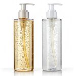 lotion bottle and oil bottle