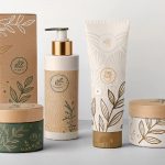Cosmetic bottles with trademarks
