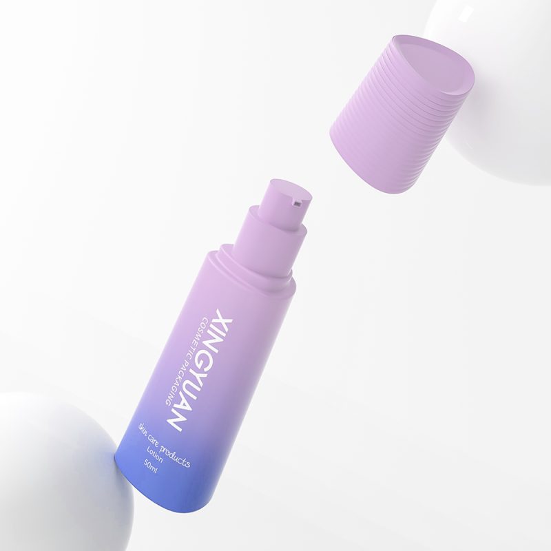 Triangle skincare bottle set