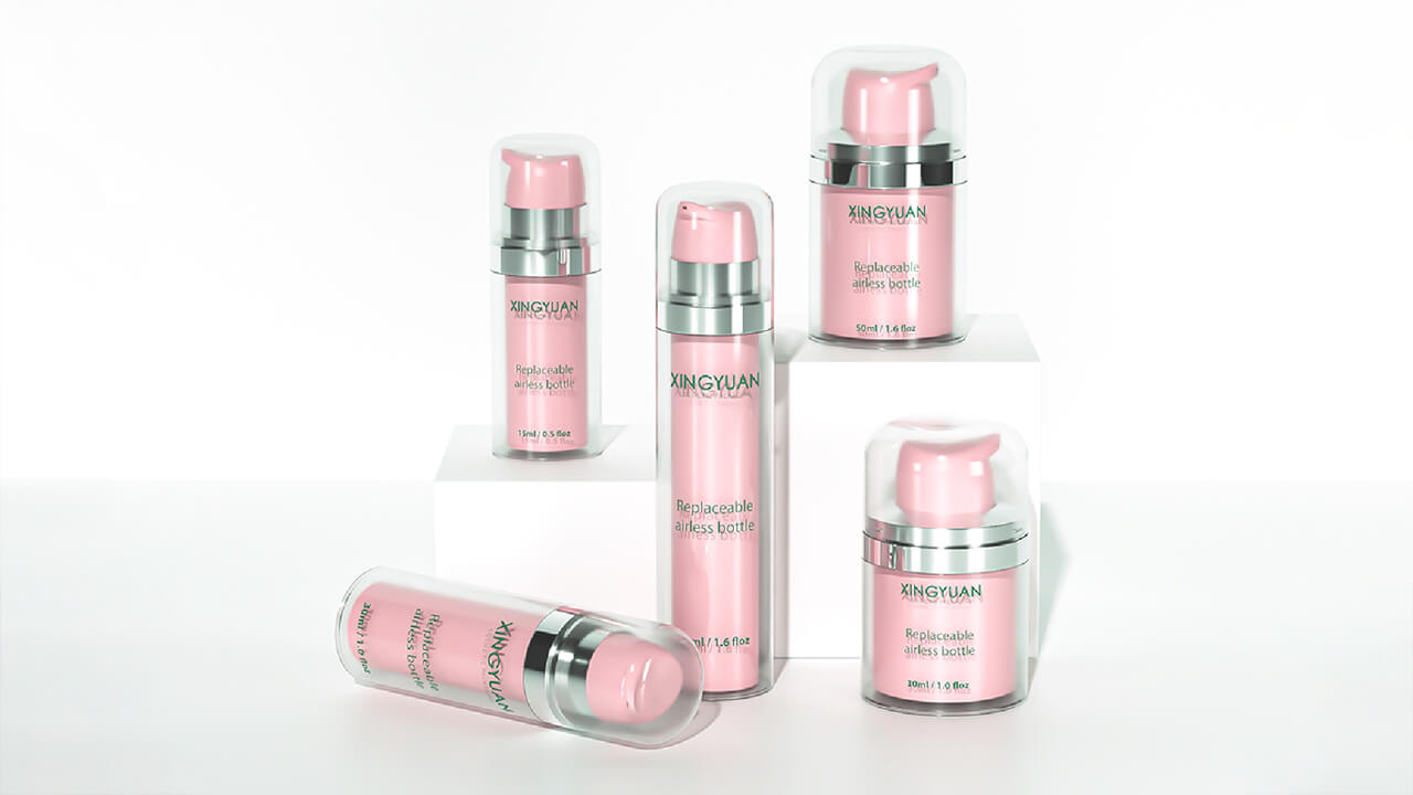 Zero waste airless bottle set