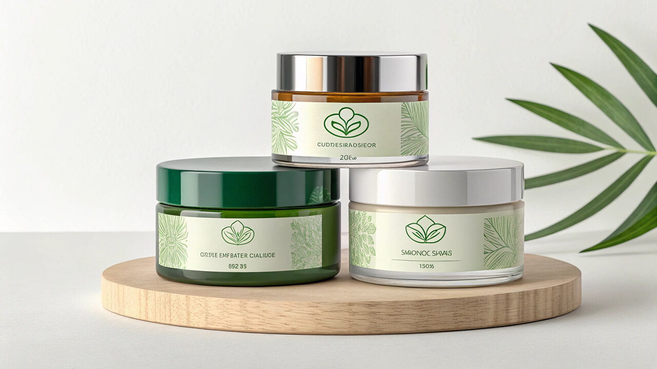 eco-friendly luxury skincare jars