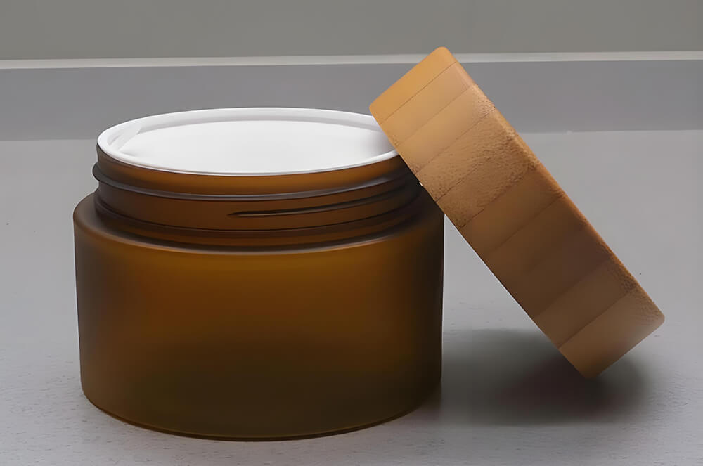 Amber PET cream jar