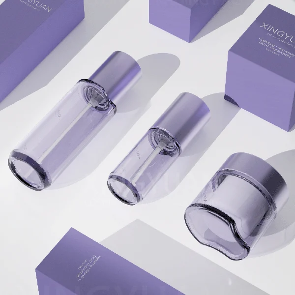 Heavy-wall face cream bottle set