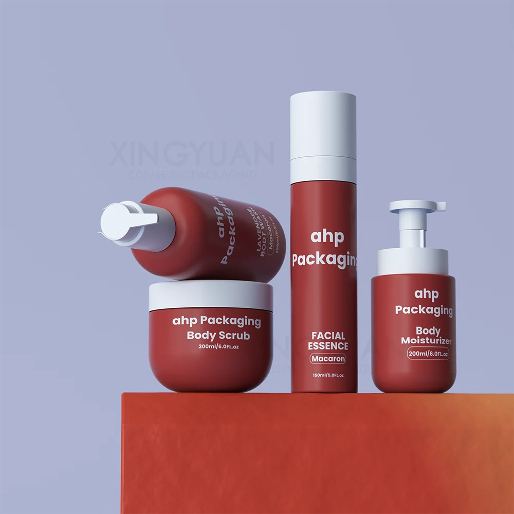 24mm lotion pump Plastic skincare bottle set