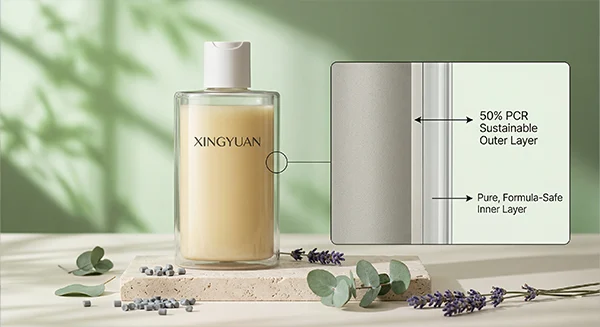 eco-friendly PCR plastic bottle