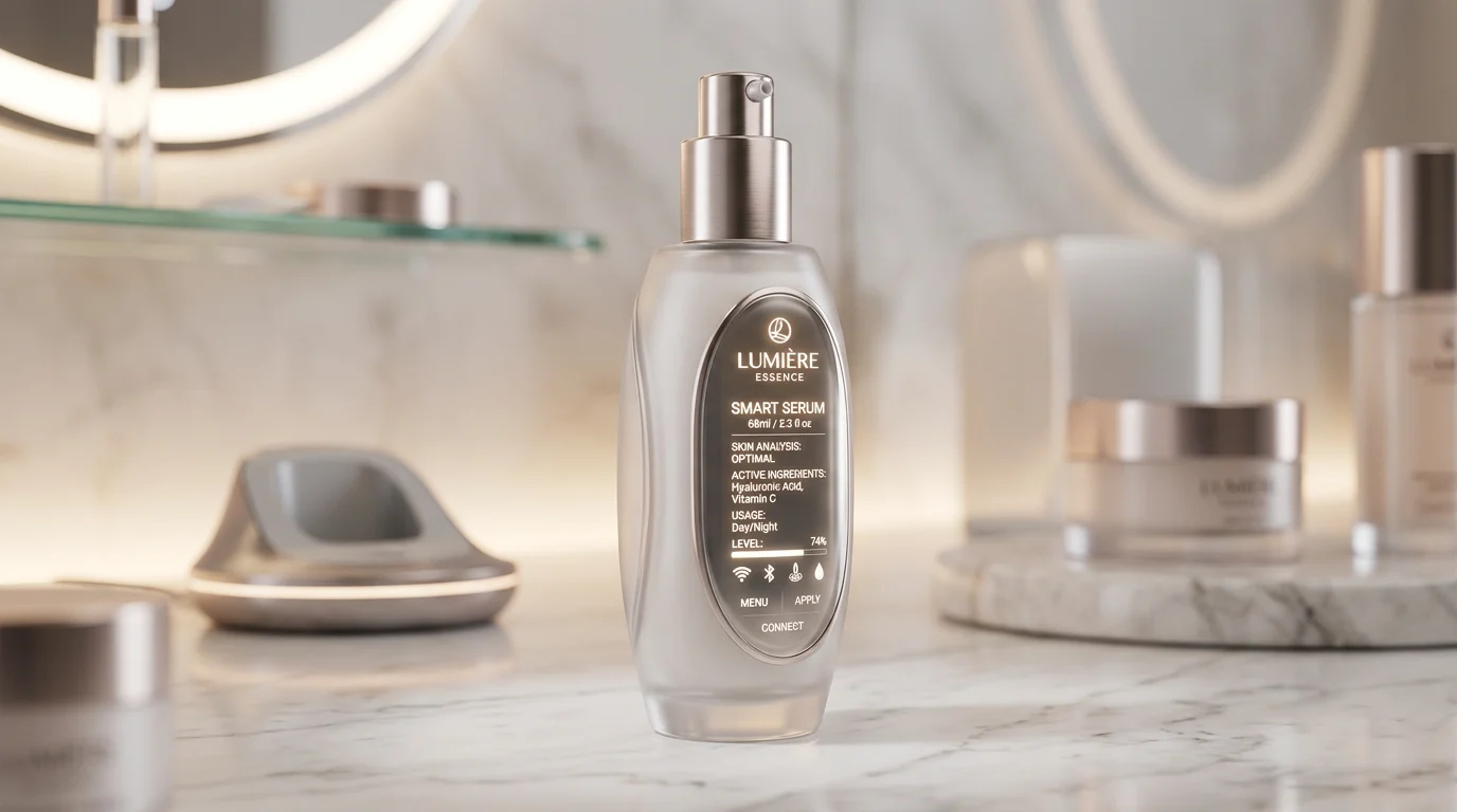 Smart lotion packaging bottle