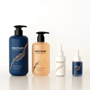 Luxury hair care bottle set