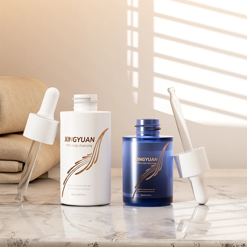 Luxury hair oil dropper bottles