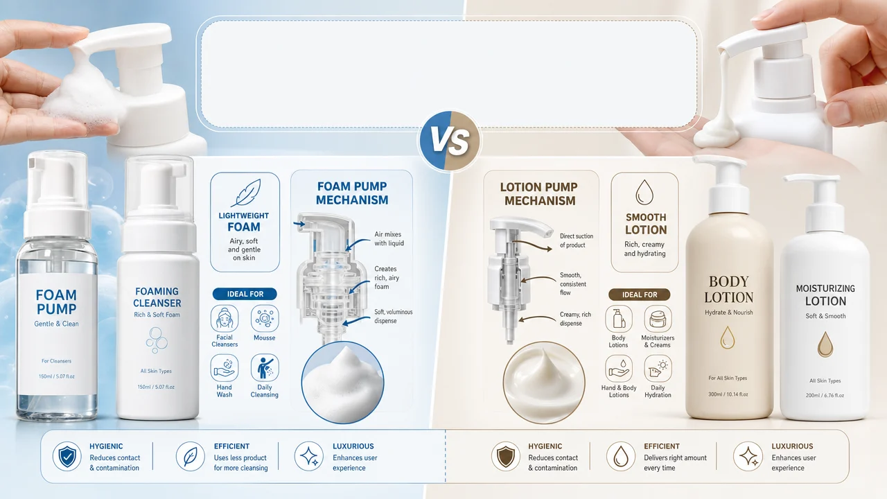 Foam Pump vs Lotion Pump