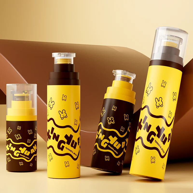 All plastic airless bottle