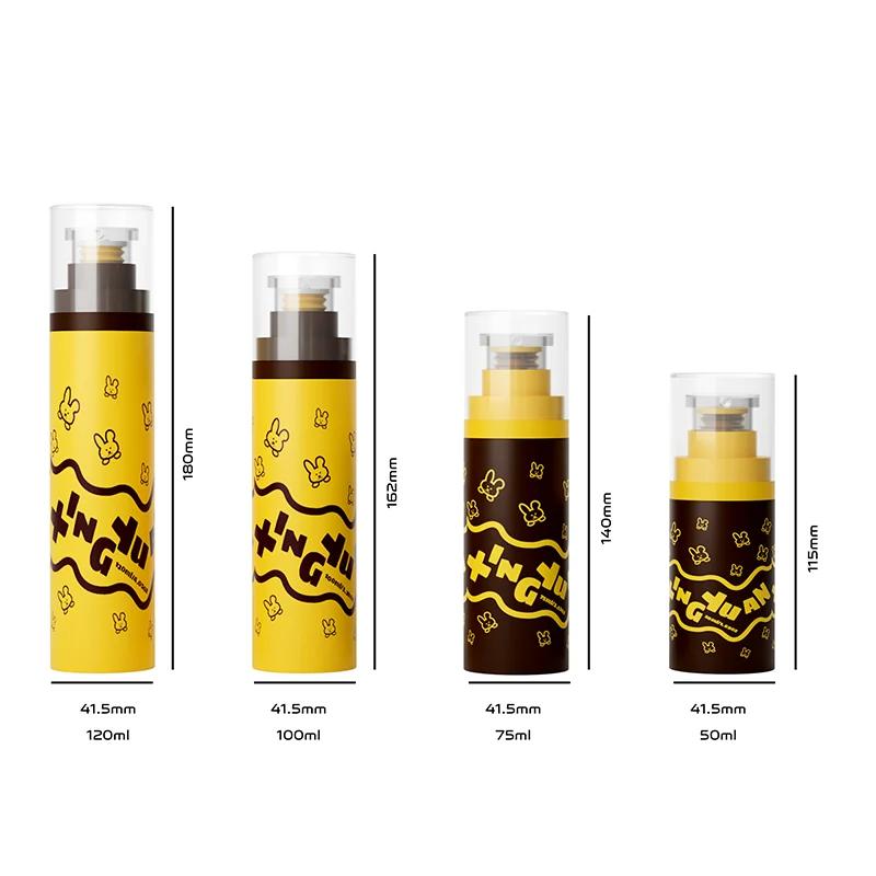 All plastic airless bottle