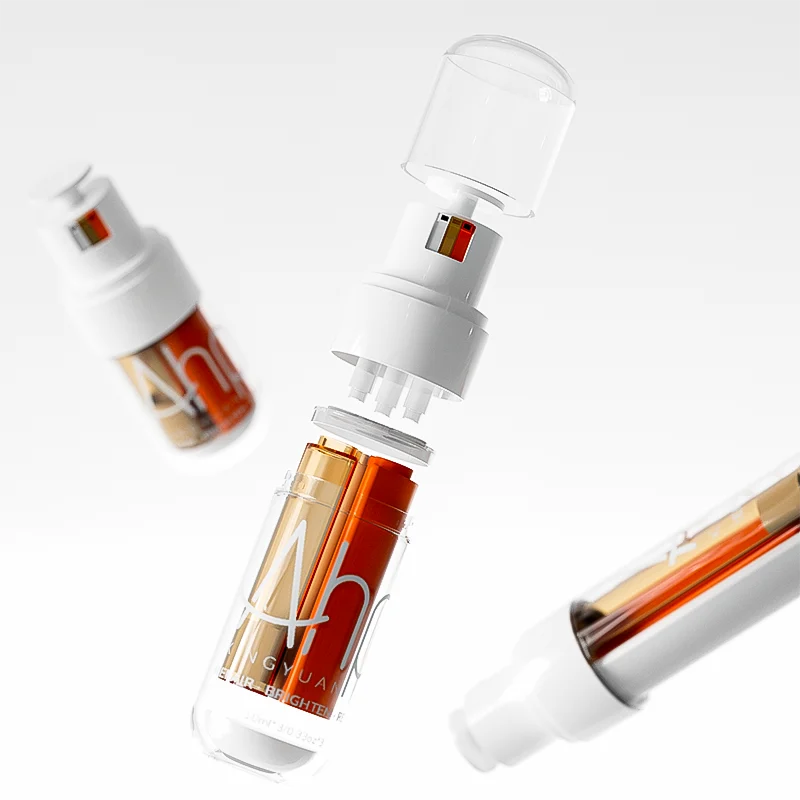 tri-chamber airless pump bottles
